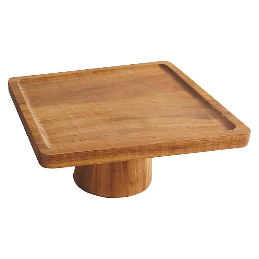 Wood Cake Stand Square Dessert Plate for Display Use 3Pcs Set