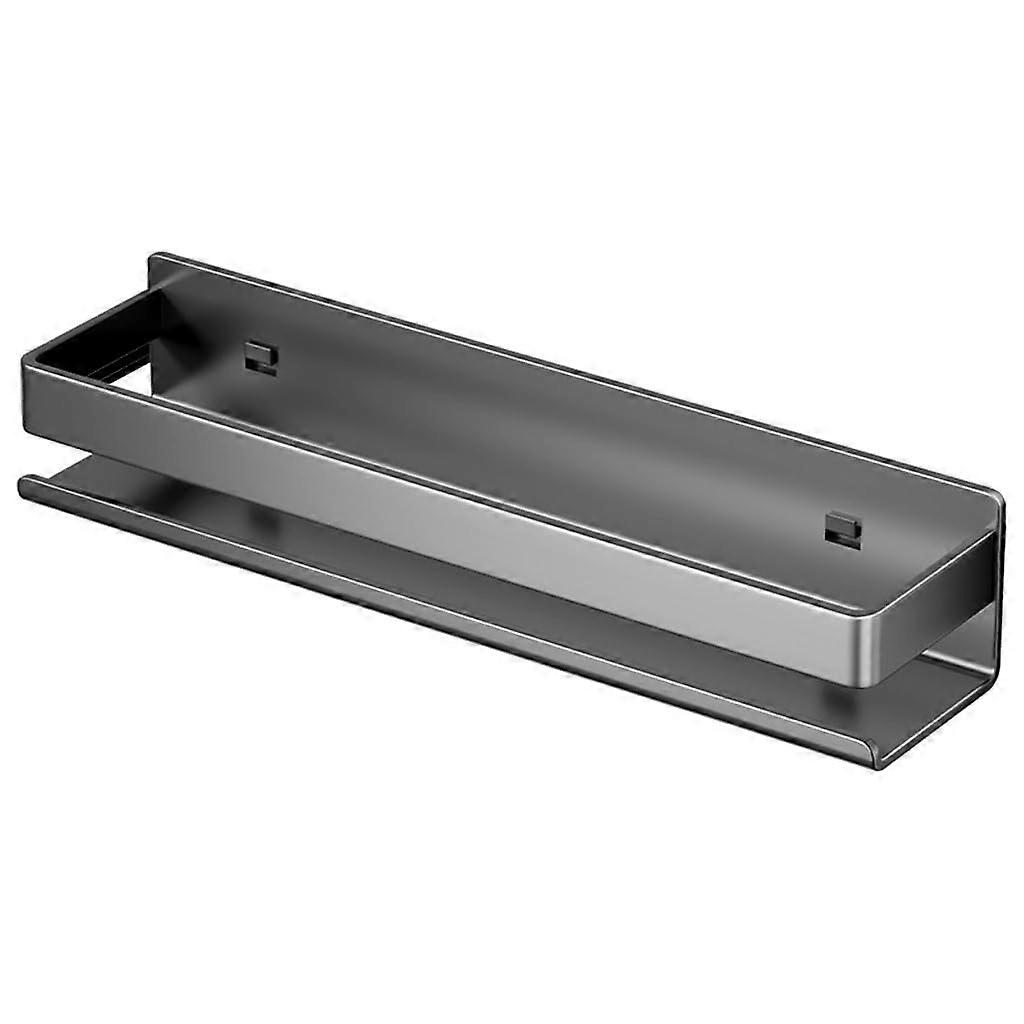 Kitchen Storage Rack For Seasoning Cans, NonPerforated, Wall Mounted, Model D, 50x10x8 Cm