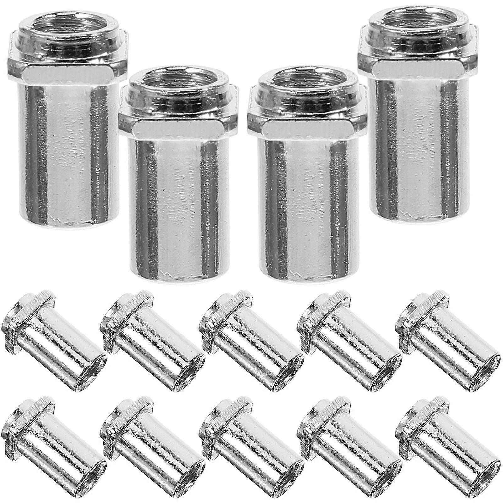 Replacement Drum Swivel Nuts for Floor Drum Iron 80Pcs Silver Set
