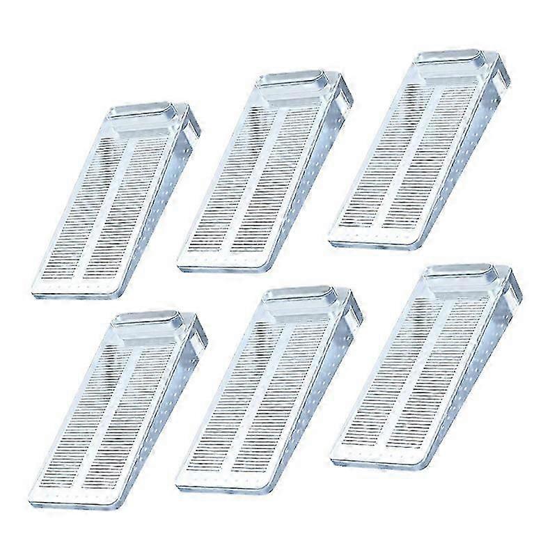Door Stops, 6pcs Non-Slip Floor Door Wedges with Adjustable Height, These Wedges can be used on a base such as Tiles, Concrete, Cement, Carpets, Lami