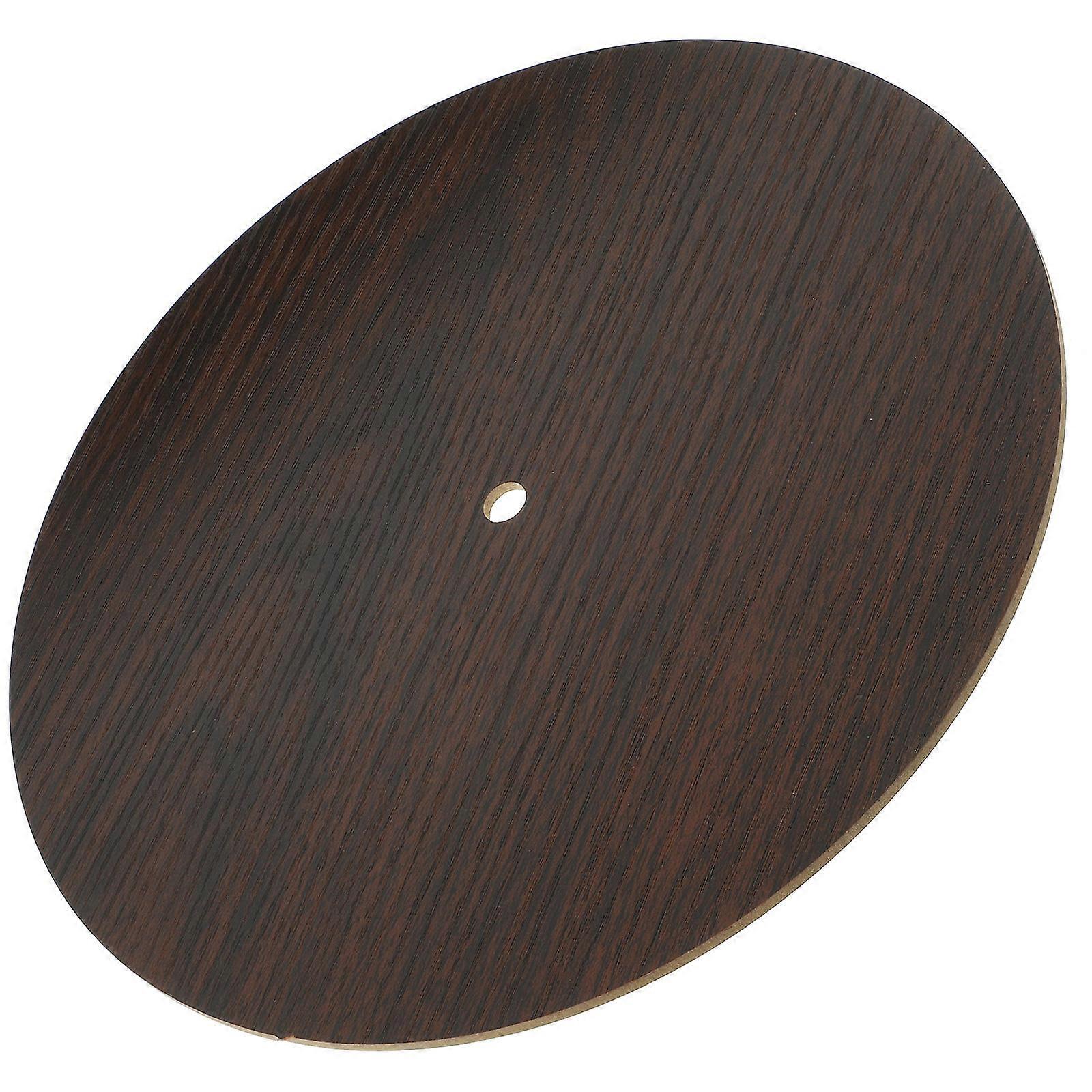 DIY Clock Making Dial Round Wooden Dial Replacement 25.00X25.00X1.00CM Material 5Pcs