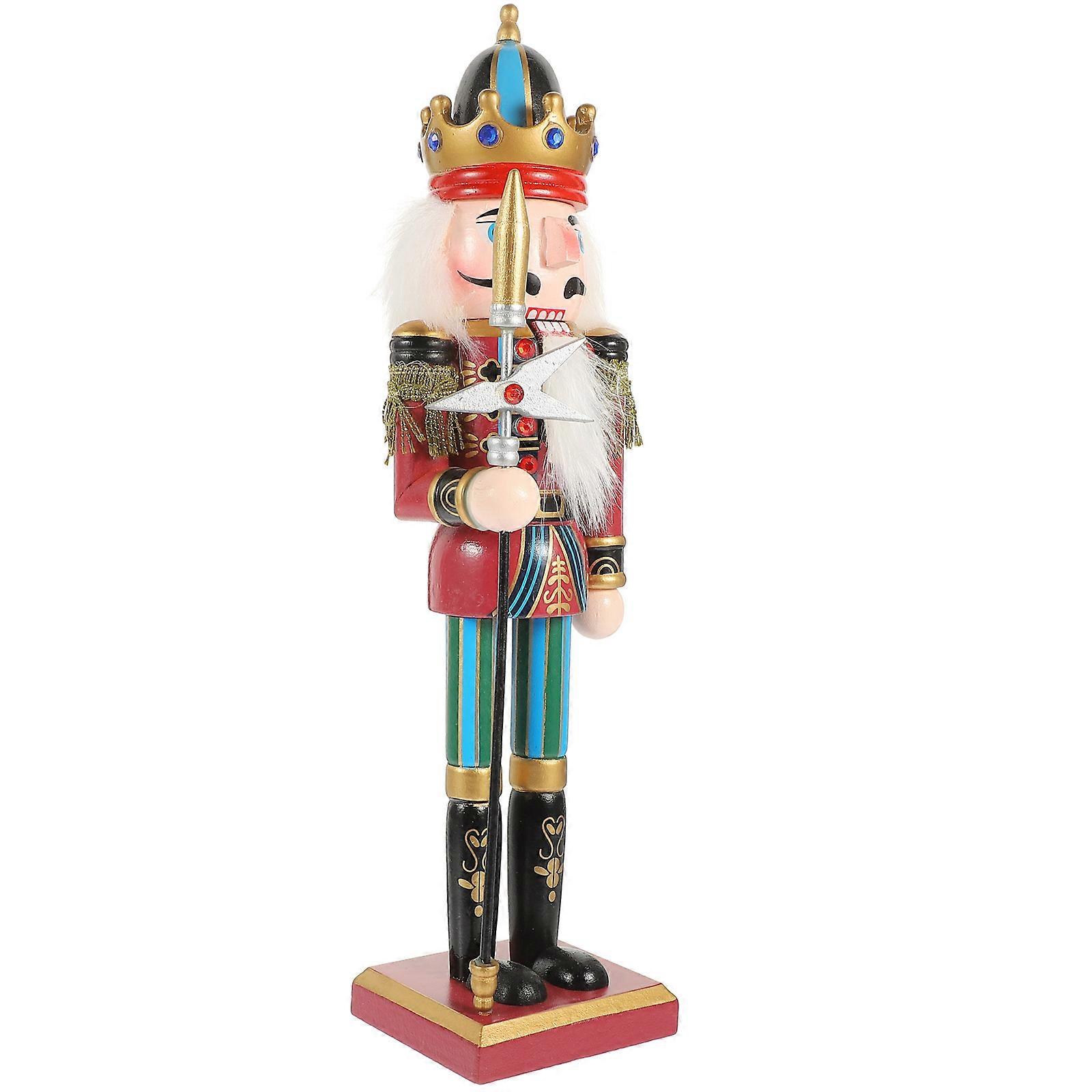 Christmas Nutcracker Figures Nutcracker Decor for Festive Use 2Pcs
