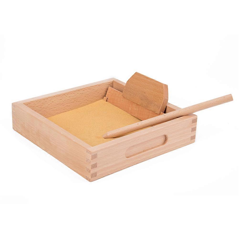 Sandbox Toy Wooden Plaything for Writing Practice 3Sets for Kids