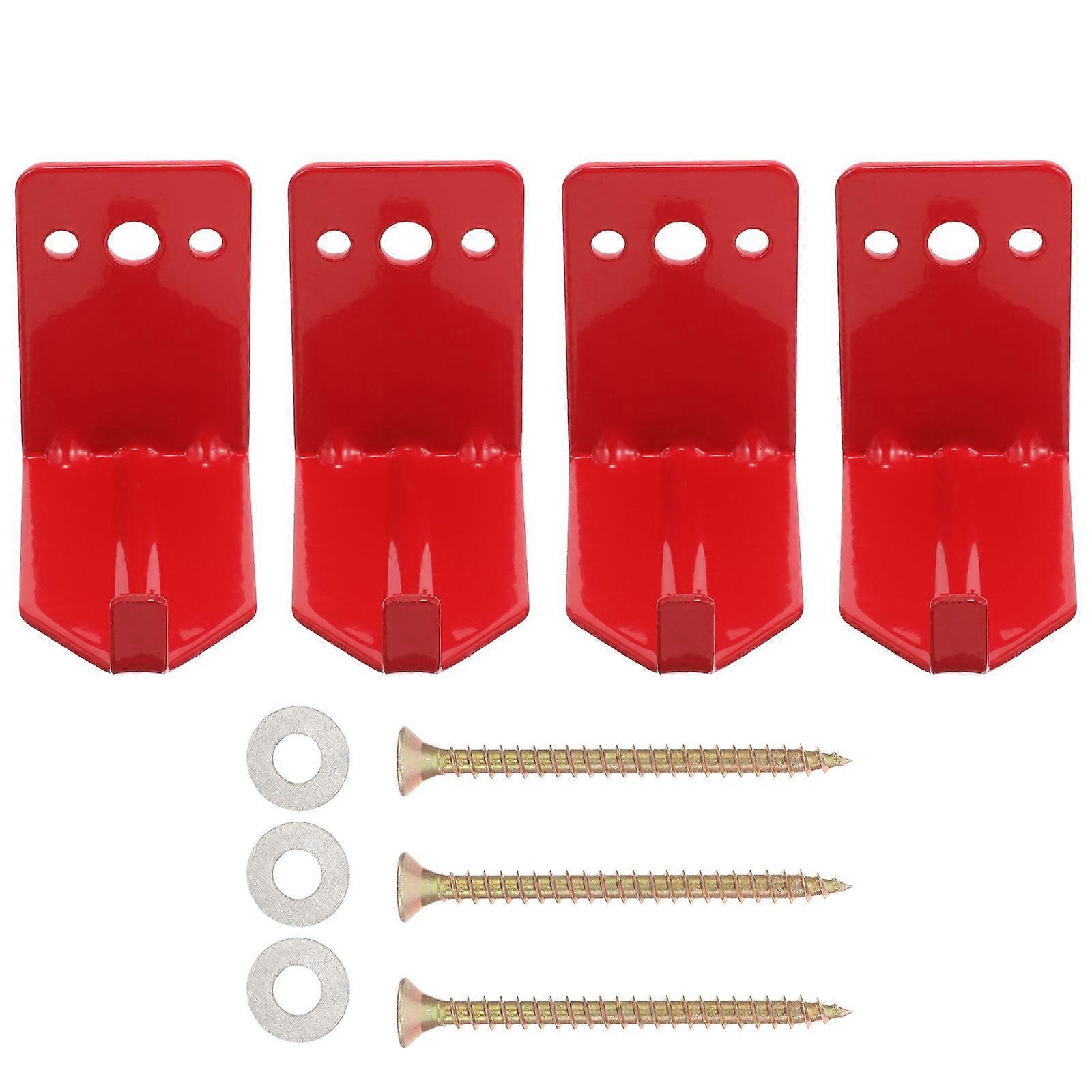 Durable Fire Extinguisher Hanger Brackets 12 Pcs L-Shaped Iron Design Ideal For Business Use Emergency Situations Easy To Install