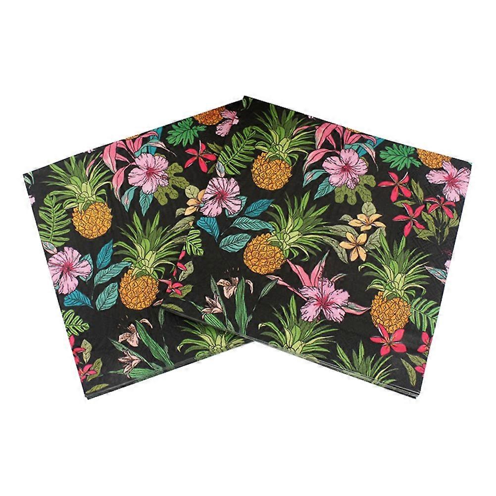 Pineapple Napkins Printing Napkin for Party Use 80Pcs Multi Color