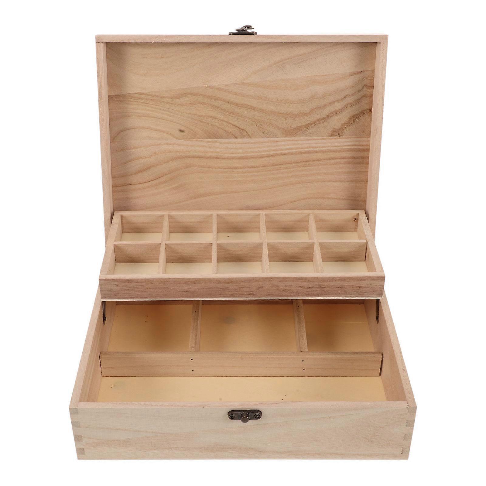 Keepsake Jewelry Box With Craftsmanship For Rings Earrings Necklaces Suitable For Home Use In 2Pcs