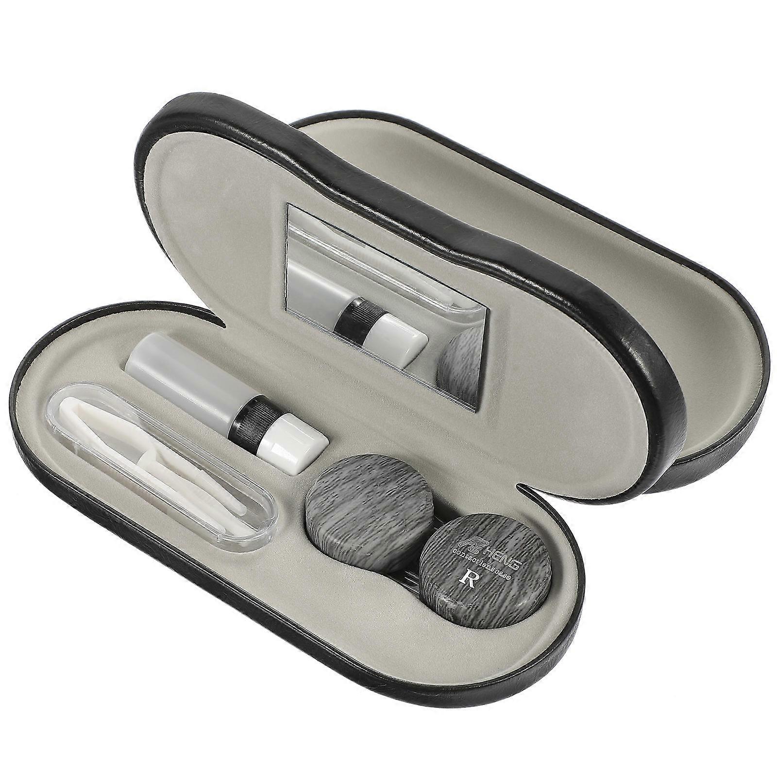 Dual Layer Glasses Box Storage Solution For Lenses Daily Use Multi-Color Materials With 5 Sets