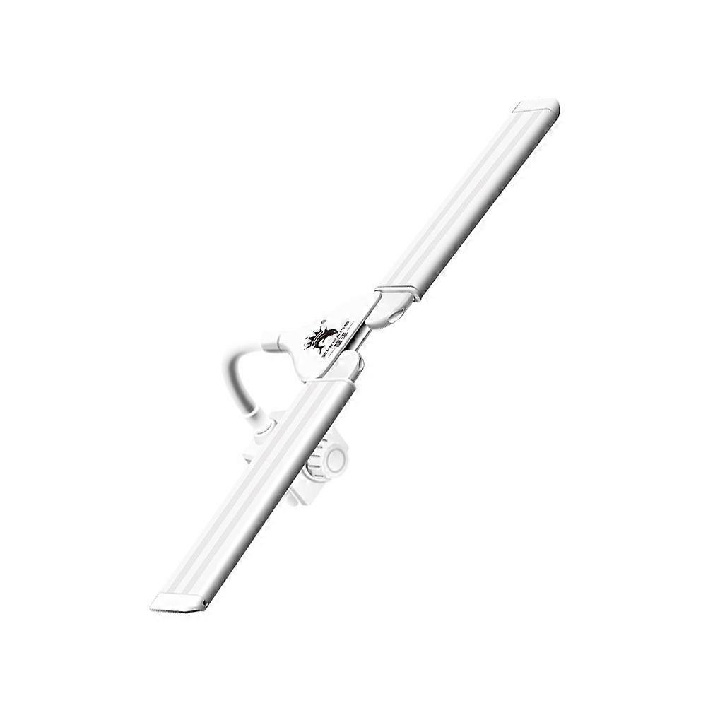 LED Aquarium Lamp 2Pcs Decorative Lighting Rectangular Shape For Turtle Tank Easy To Clean White Color With Perfect For Gift Giving