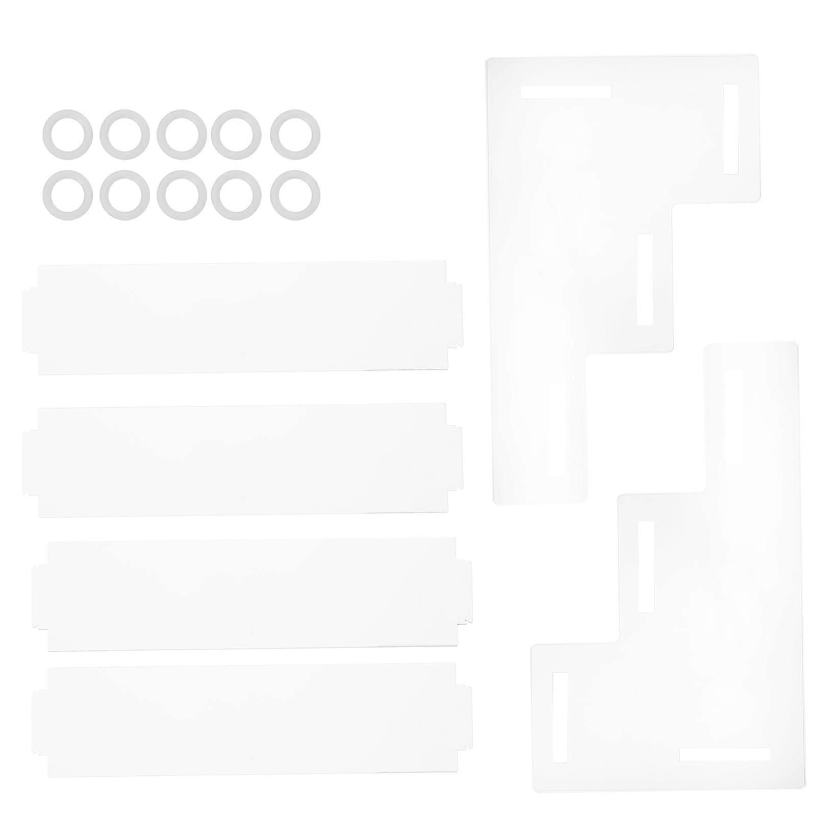 2Pcs Multi-Layer Display Rack for Storage Use Transparent Acrylic Holder