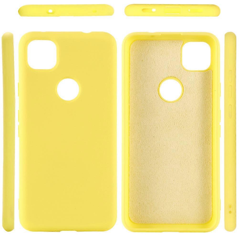 Pixel 4a Phone Cover for Phone Protection 2Pcs Silicone Case with Microfiber