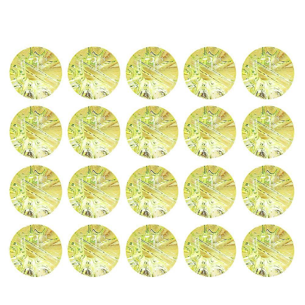 Clothes Button Clear Crystal Button for DIY Sewing 150Pcs Light Yellow