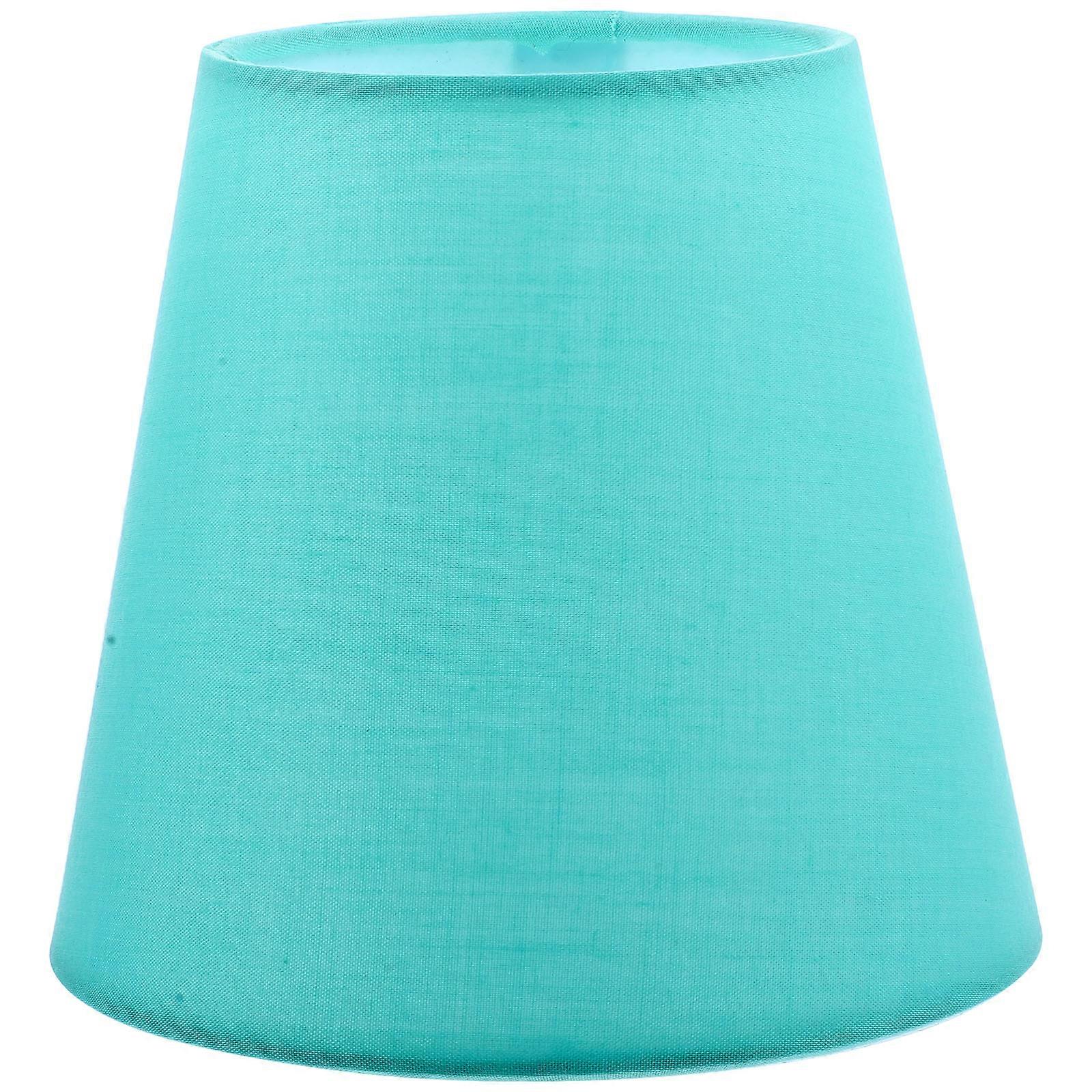 Blue Lamp Shade Clip on Type Fabric Lamp Shade 4Pcs Replacement