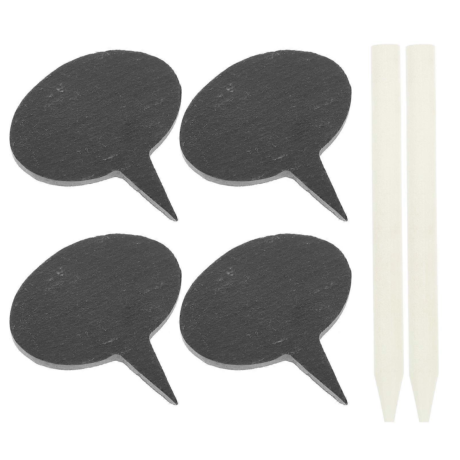 Cheese Markers Black Cheese Labels Decorative 2Sets