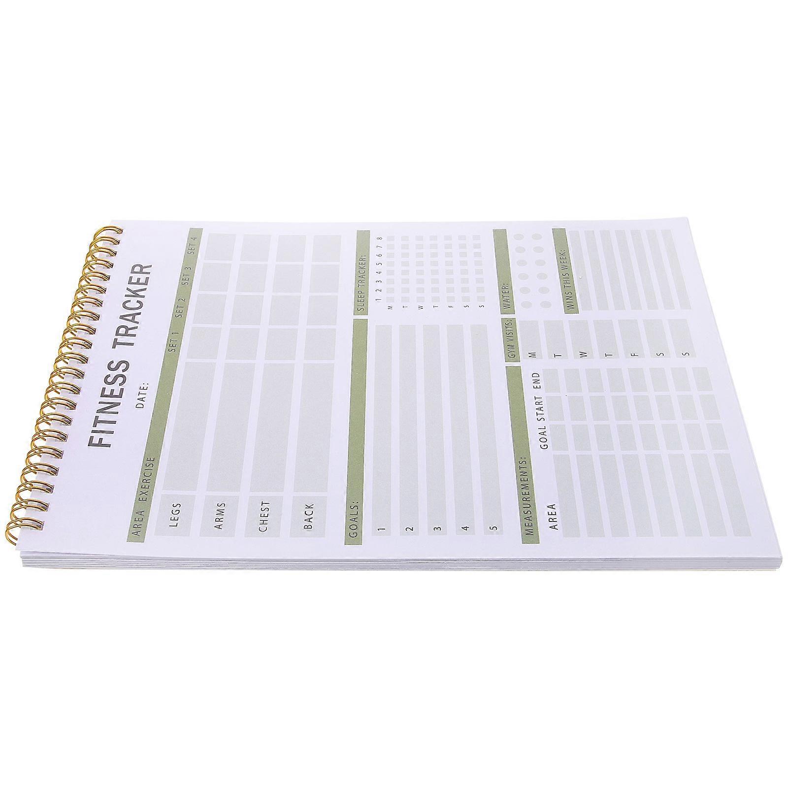 5Pcs Delicate Fitness Planning Book For Self-improvement And Habit Formation Style 26.00X19.00CM