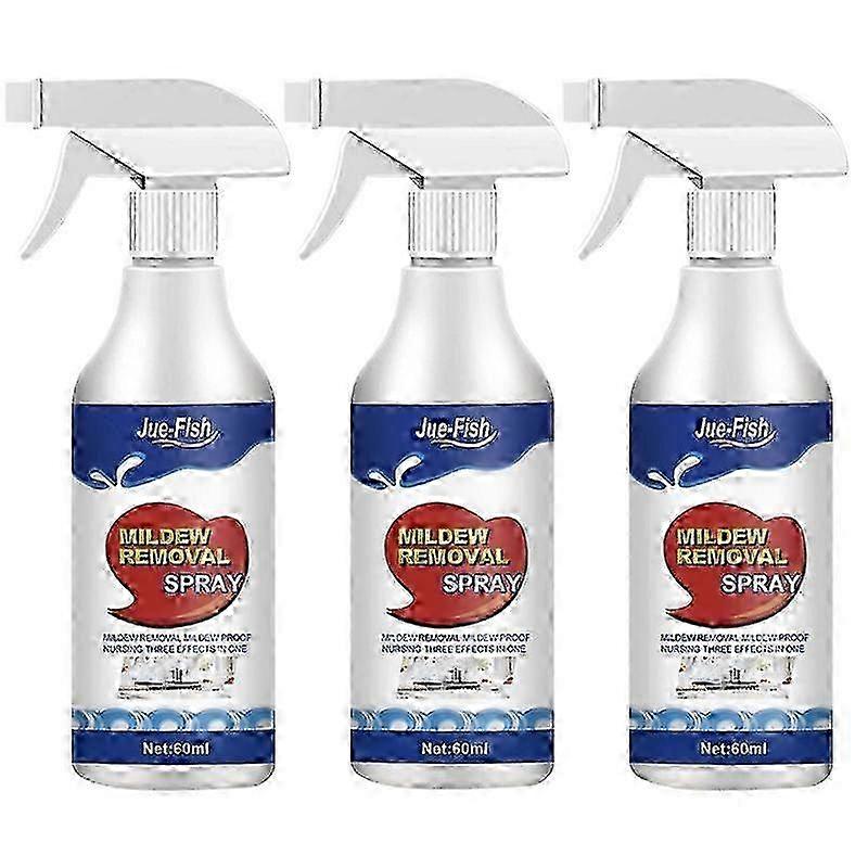3Pcs Anti-mildew Cleaning Spray Active Mildew Mould Removal Foam Spray Multi-functional Cleaner Wall Tile Refrigerator Household Seal