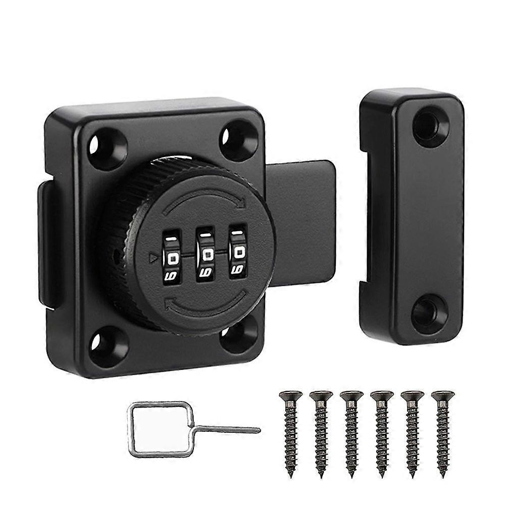 Mechanical Keyless Cabinet Door Latch Lock Zinc Alloy Password Drawer Lock One-Way Cabinet Locks Combination Combination Latch
