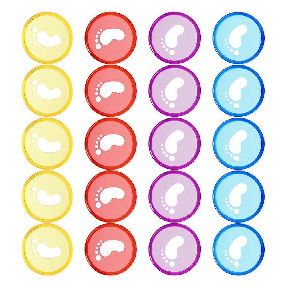Loose Leaf Binder Discs Assorted Color Notepad Binding Plastic Discs 40Pcs
