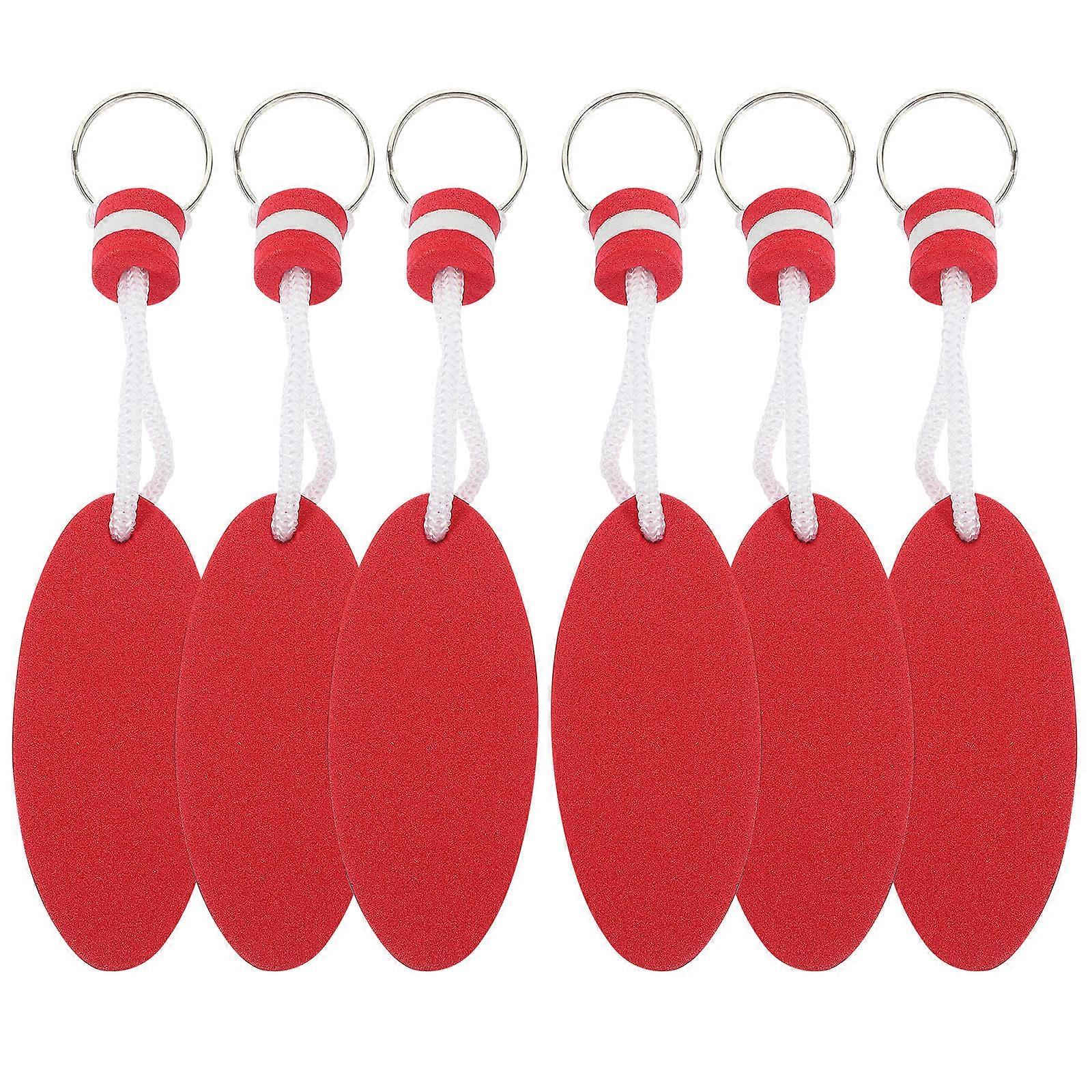 12 Pcs Floating Keychains EVA Material Bright Colored Key Rings Suitable For Water Sports Including Canoeing Sailing And Water Skiing
