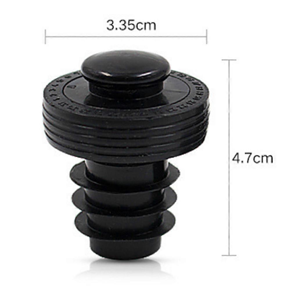 Vacuum Stoppers Preservation Silicone Cap Black 1Set