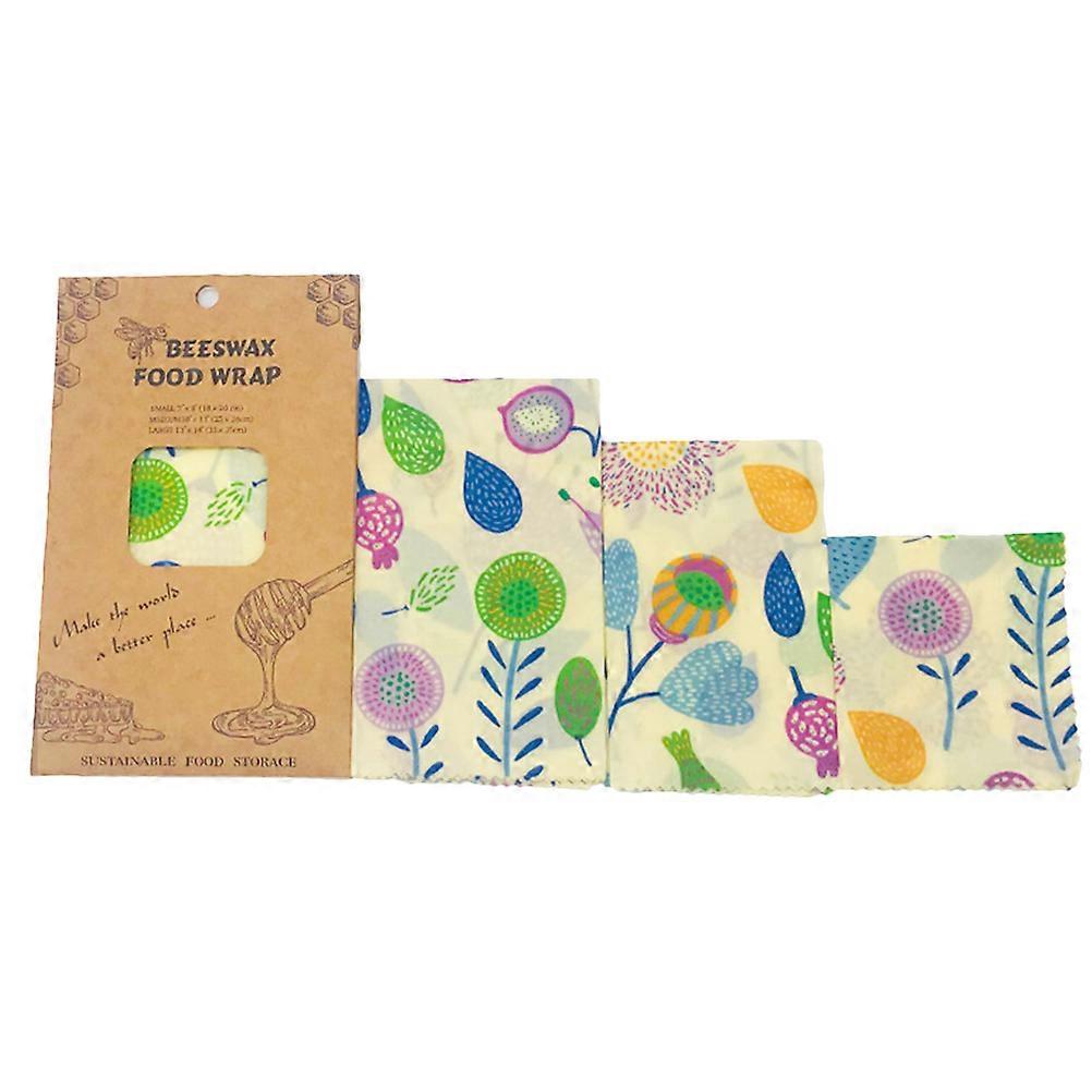 Food Preservation Cloths for Food Wraps 6Pcs Beewax Reusable Set