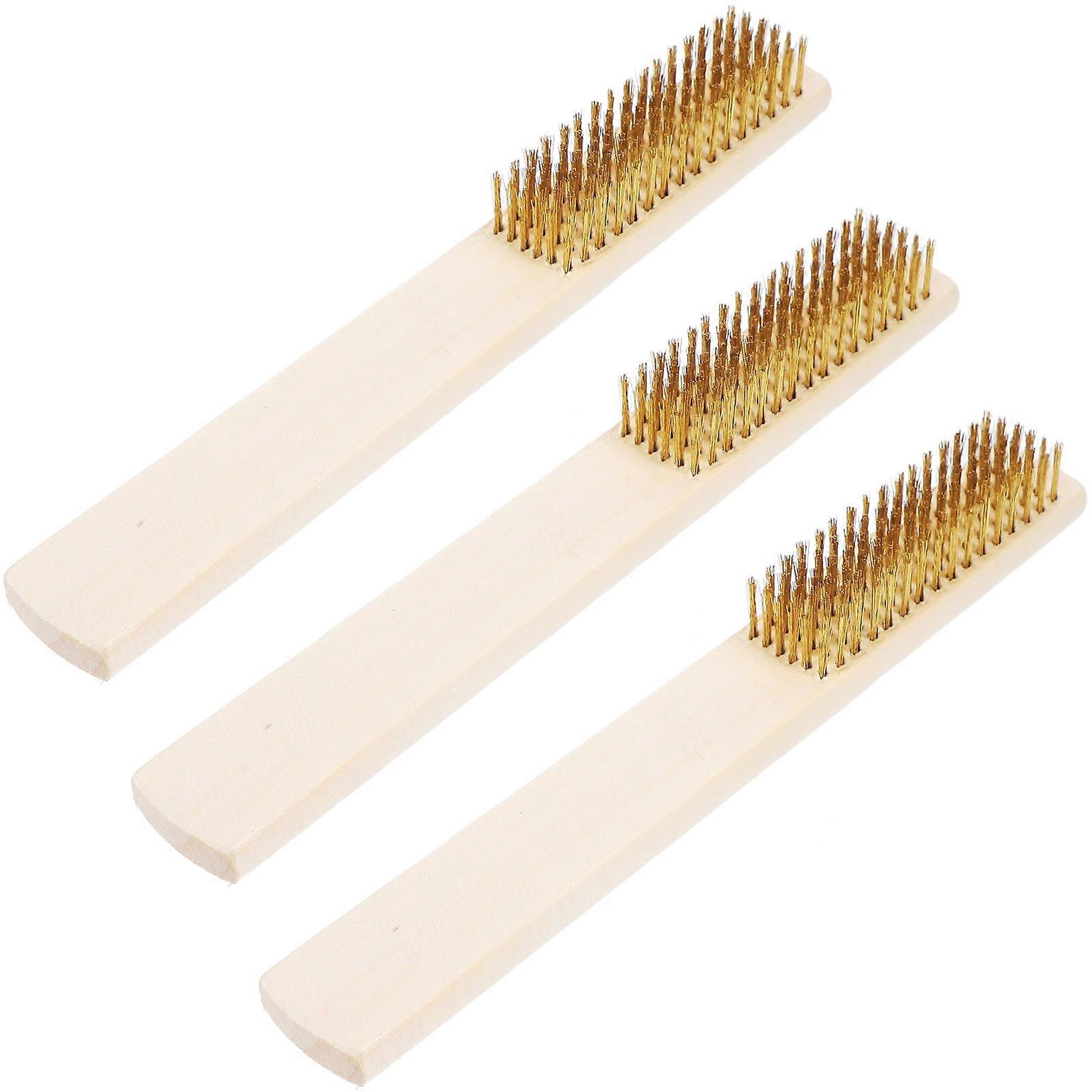 Rust Removal Wire Metal Brush For Cleaning Tools 12Pcs Rectangular Shape Durable Design