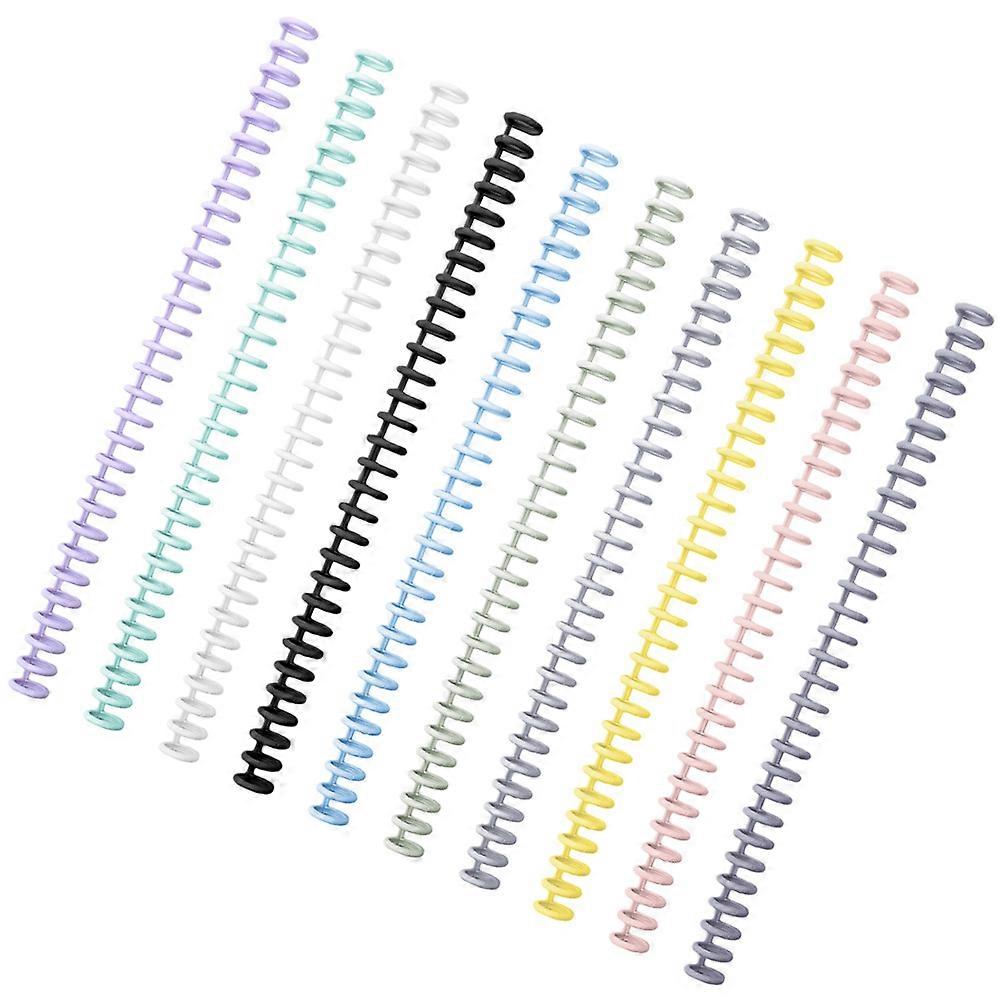 Binder Rings Loose Leaf Binding Spirals for Notebook 30Pcs Assorted