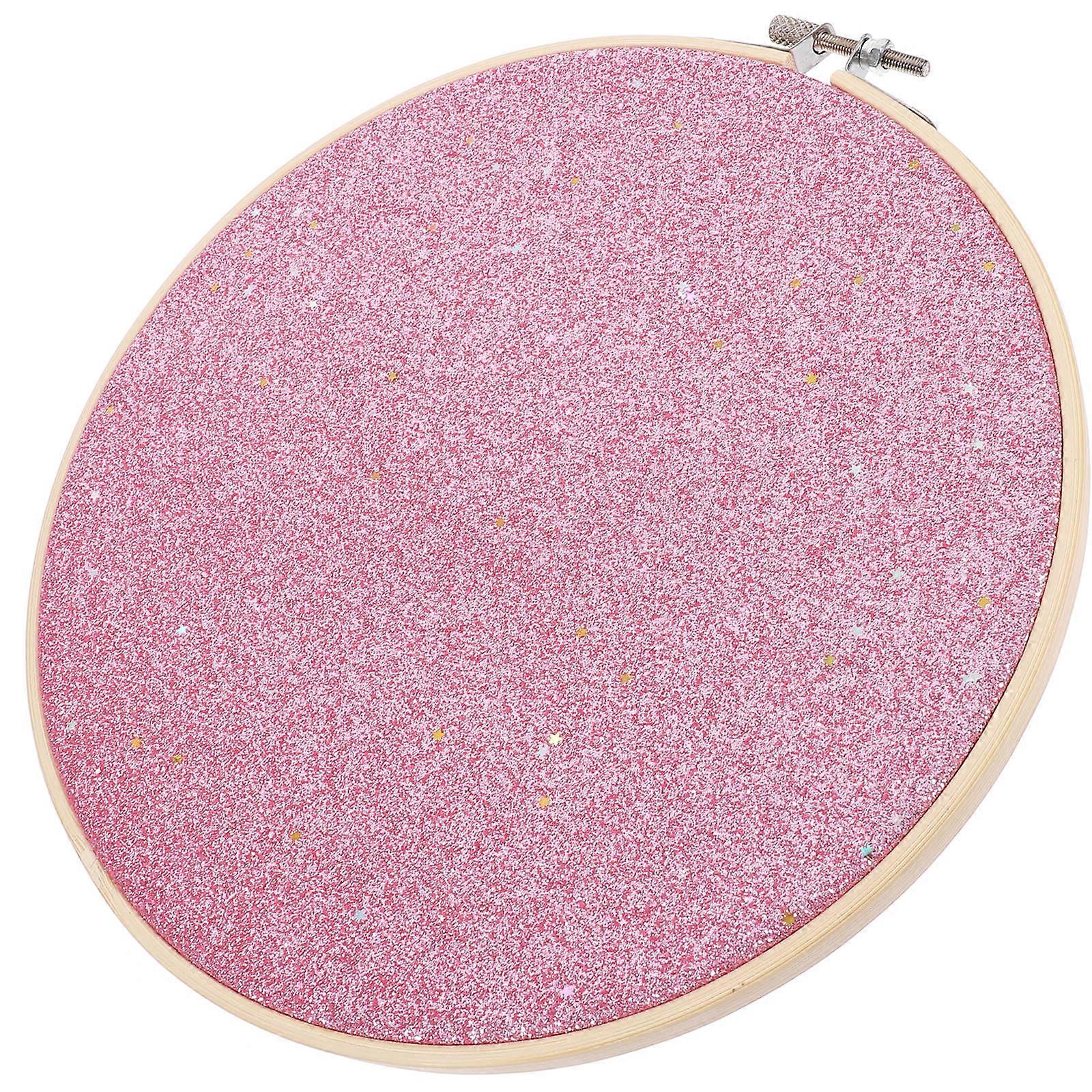 Pin Wall Display Banner for Brooch Display 2Pcs Round Pink Pennant