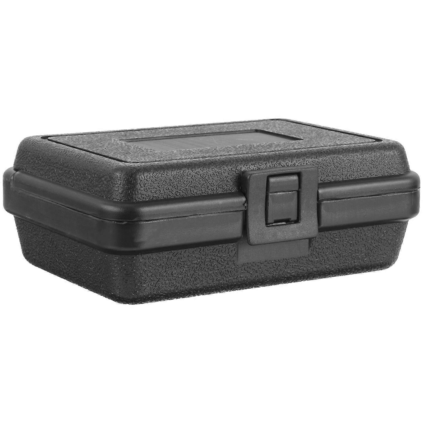 Plastic Hard Case Tool Storage Box for Storage 5Pcs Black Color