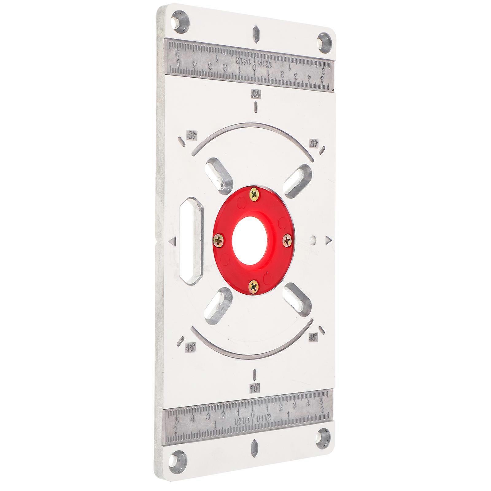 Woodworking Slotting Trimming Machine Router Table Plate Insert Suitable For Workshop And Furniture Processing 2Pcs