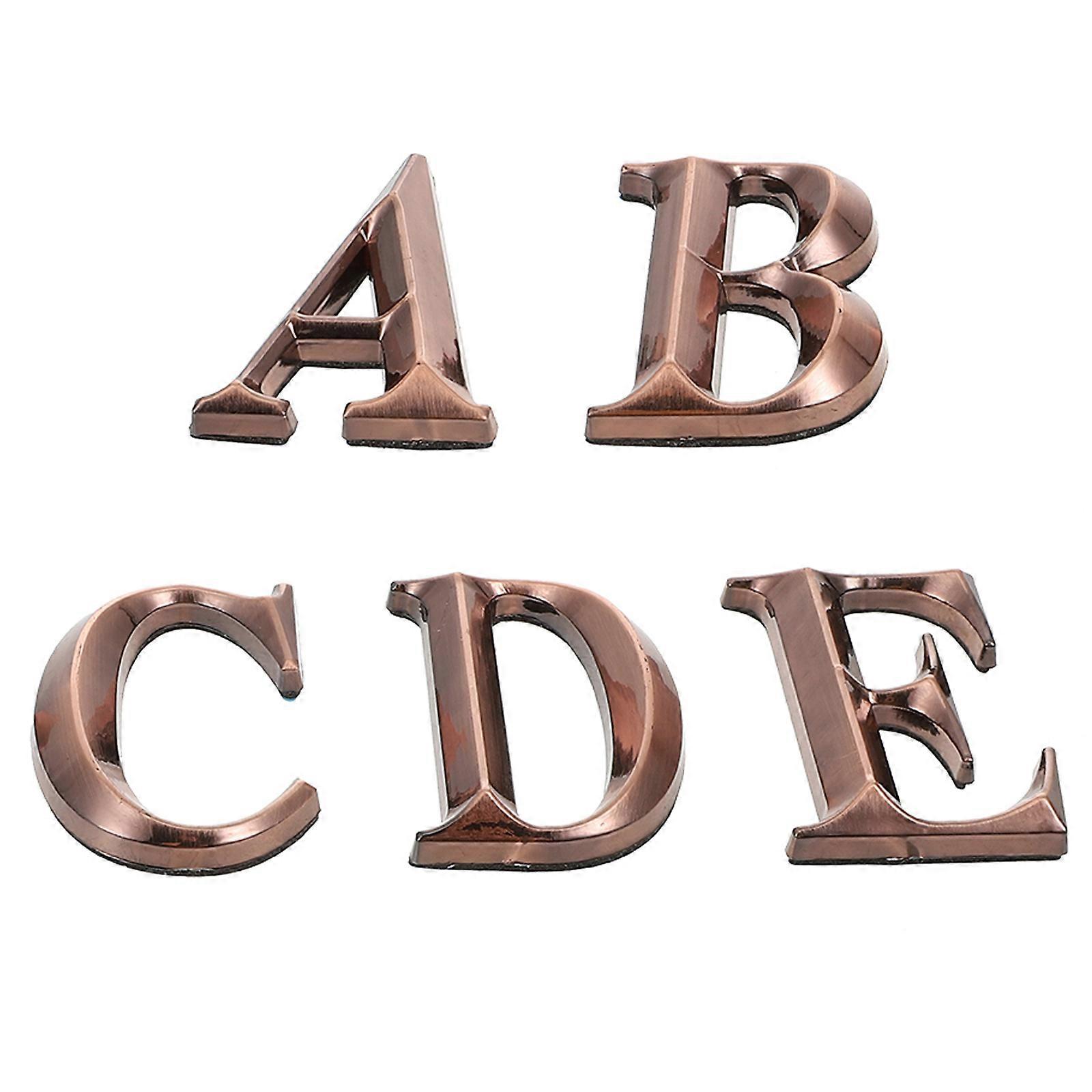 Self Adhesive Number Sticker 2Pcs House Signage Ideal For Apartment Hotel Use Rectangular Golden 5X3.22CM