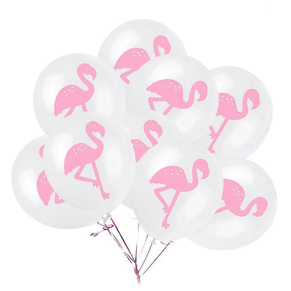 Latex Balloon Flamingo Print for 24Pcs Birthday Party Decorations