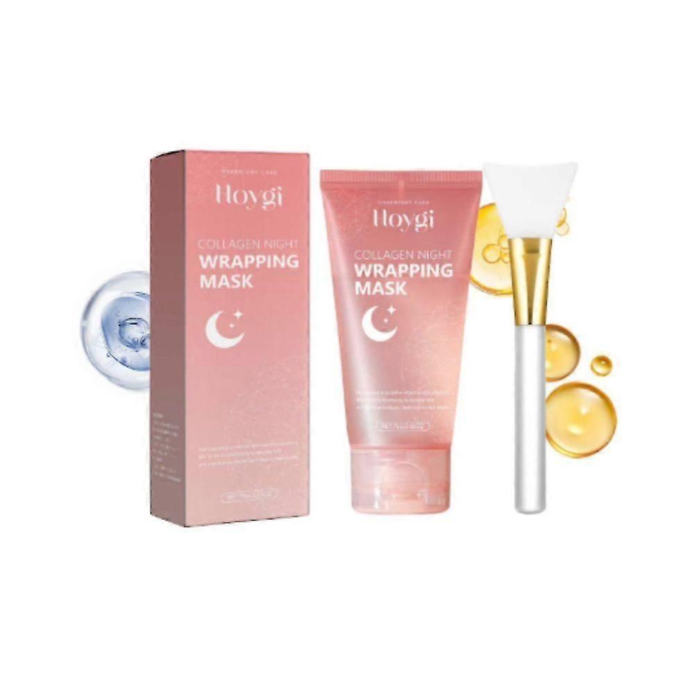 Collagen Peel-off Mask Moisturizing Deep Cleansing Anti Wrinkle Face Skin Care Masks Hydrating Overnight Collagen Mask Cream