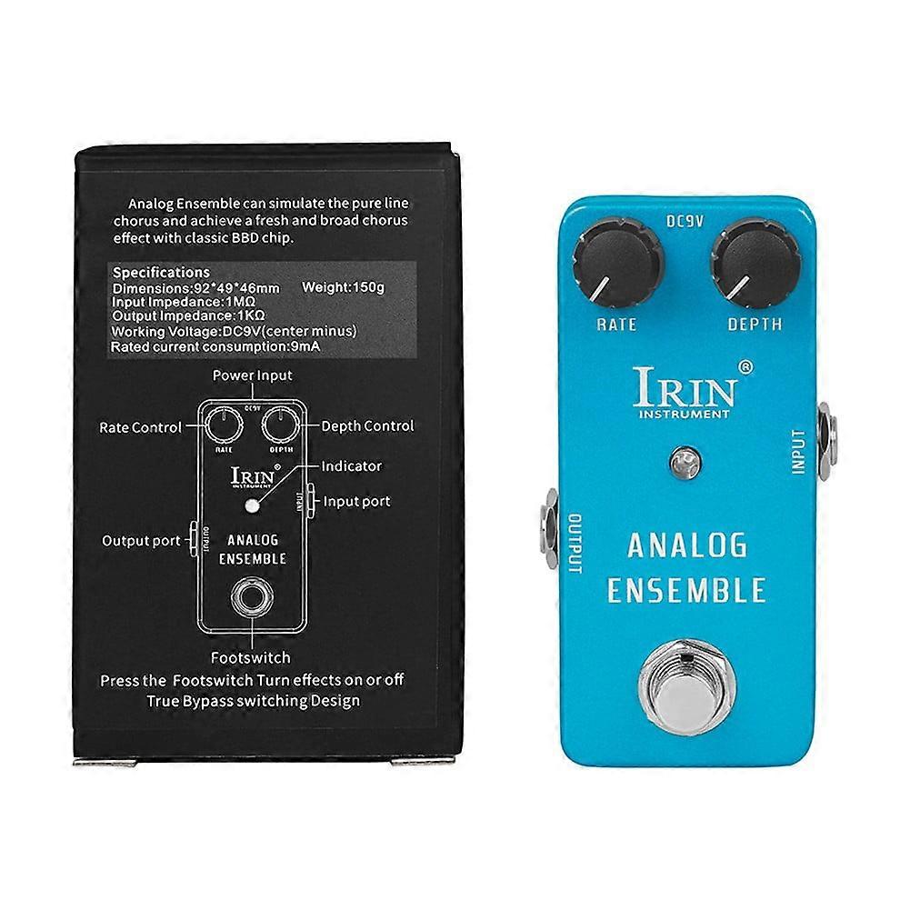 Irin Guitar Effect Pedal Wah Distortion Overdrive Delay Reverb Compressor Pedal,Baby Blue