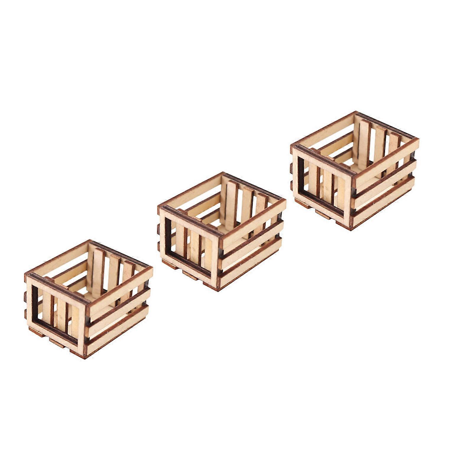 Mini House Ornament Light Brown Mini Storage Basket for 9Pcs Set