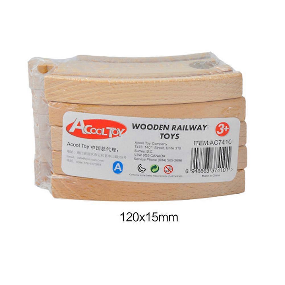 Assembling Track Wooden Railway Parts for Kids 3Sets Train Track Toy