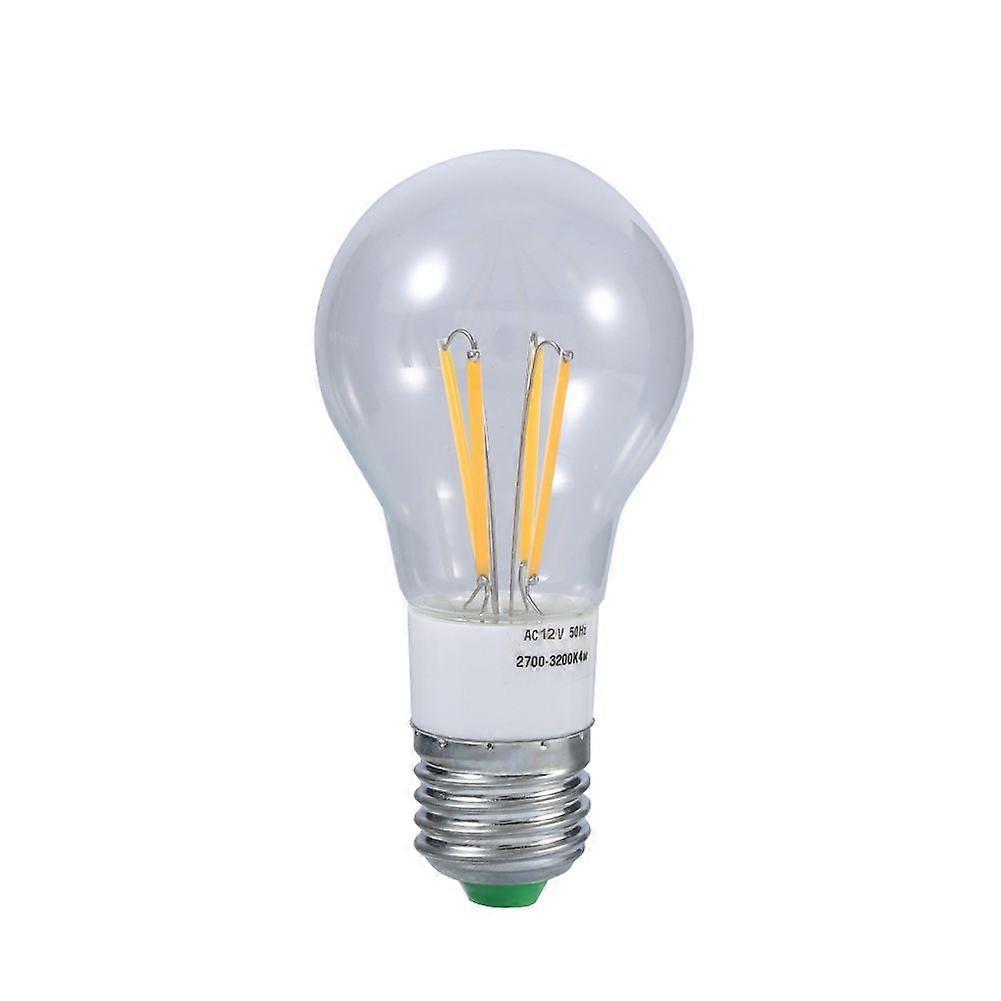 E27 12V COB LED Filament Bulb 360 Degree NOn dimmable Light New (4W Warm White)