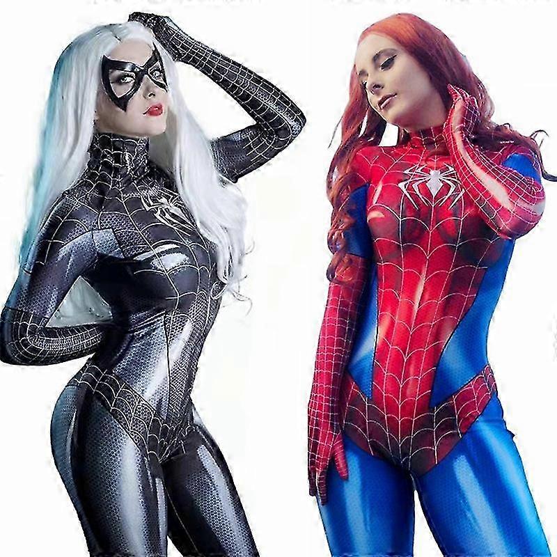 Spider Woman Bodysuit Cosplay Costume Sexy Spider-man Jumpsuit Party Gift