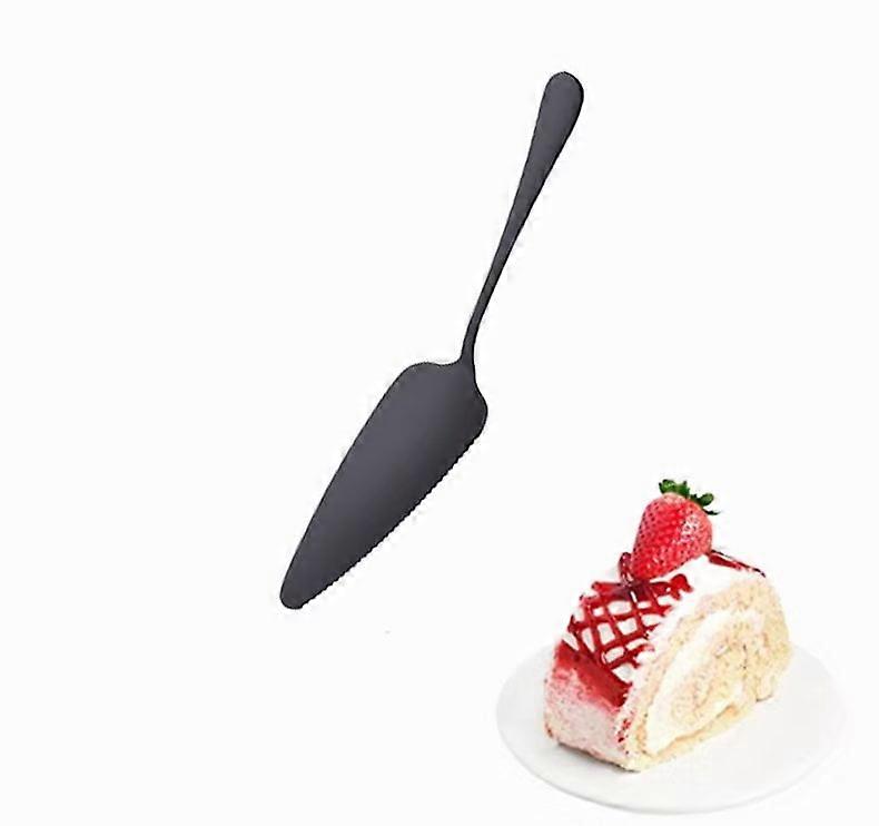 Cake Knife Cutter and Spatula For Cakes Pie & Pastry And Baked Goods Wedding Cake Cutting Server Cake Knife and Server Spatula, Black