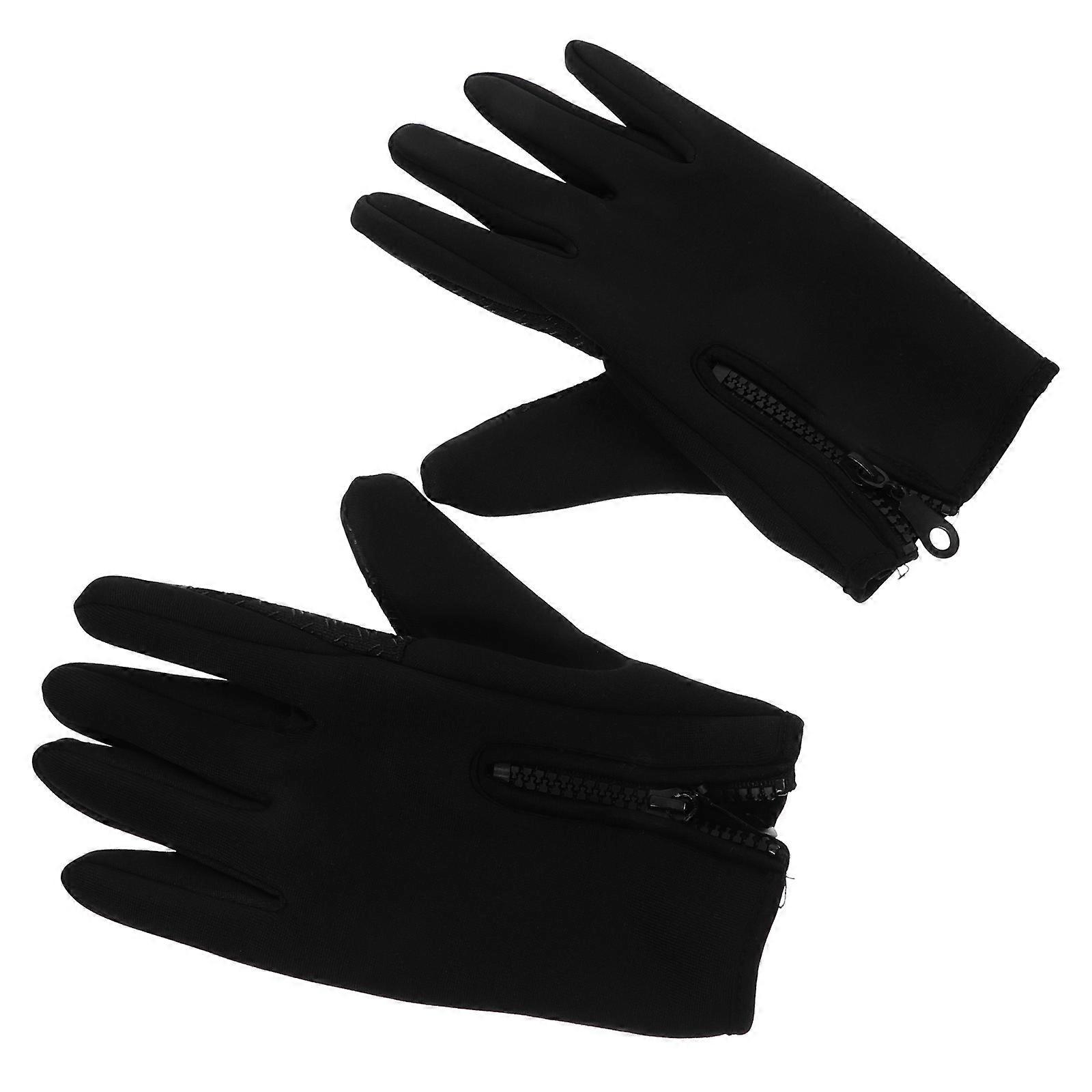 Fleece Gloves Touch Screen Design for 2Pcs Outdoor Cold Weather