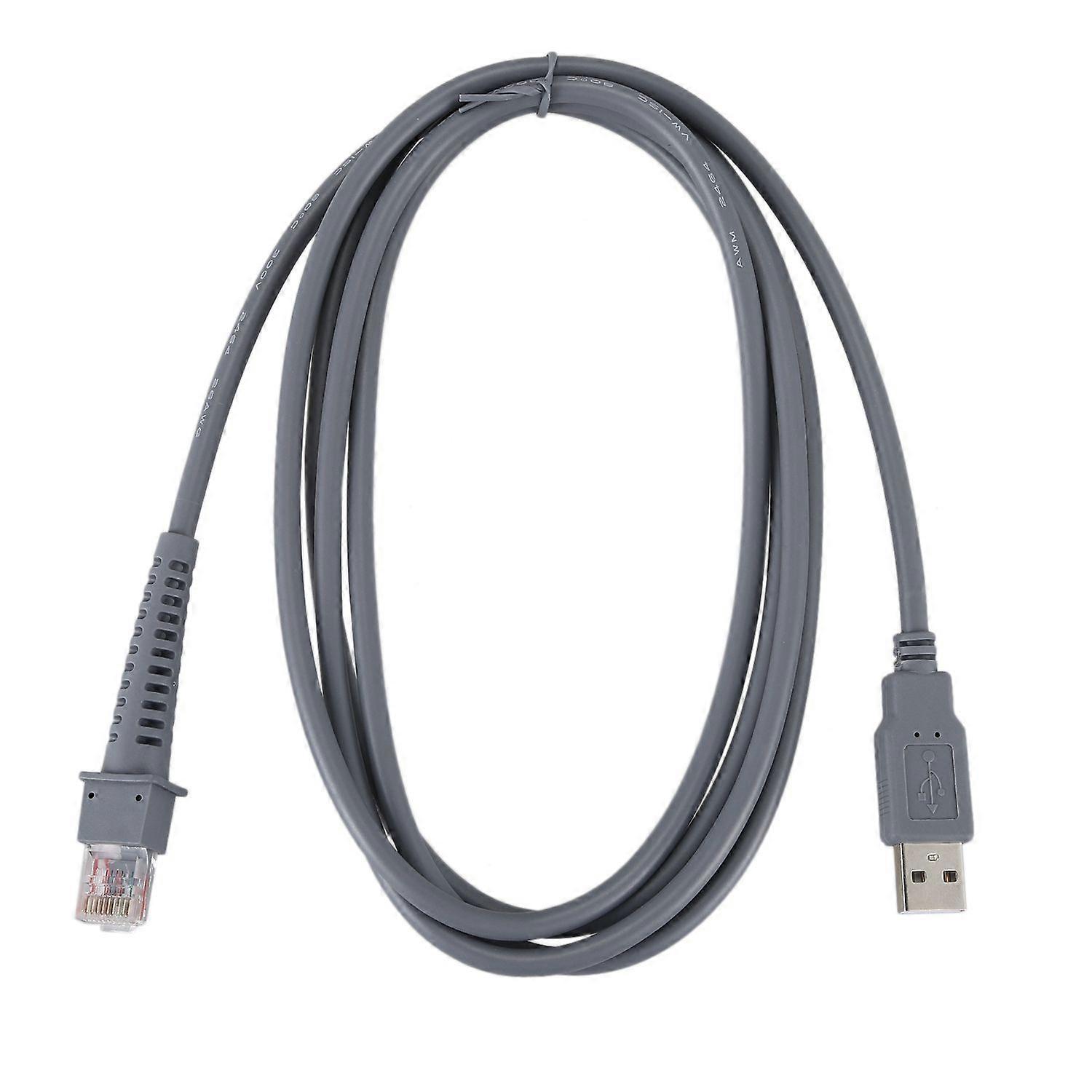 1 X USB A male to RJ45 Cable 7ft 2M for Barcode Scanner LS4278 LS2208 2208AP
