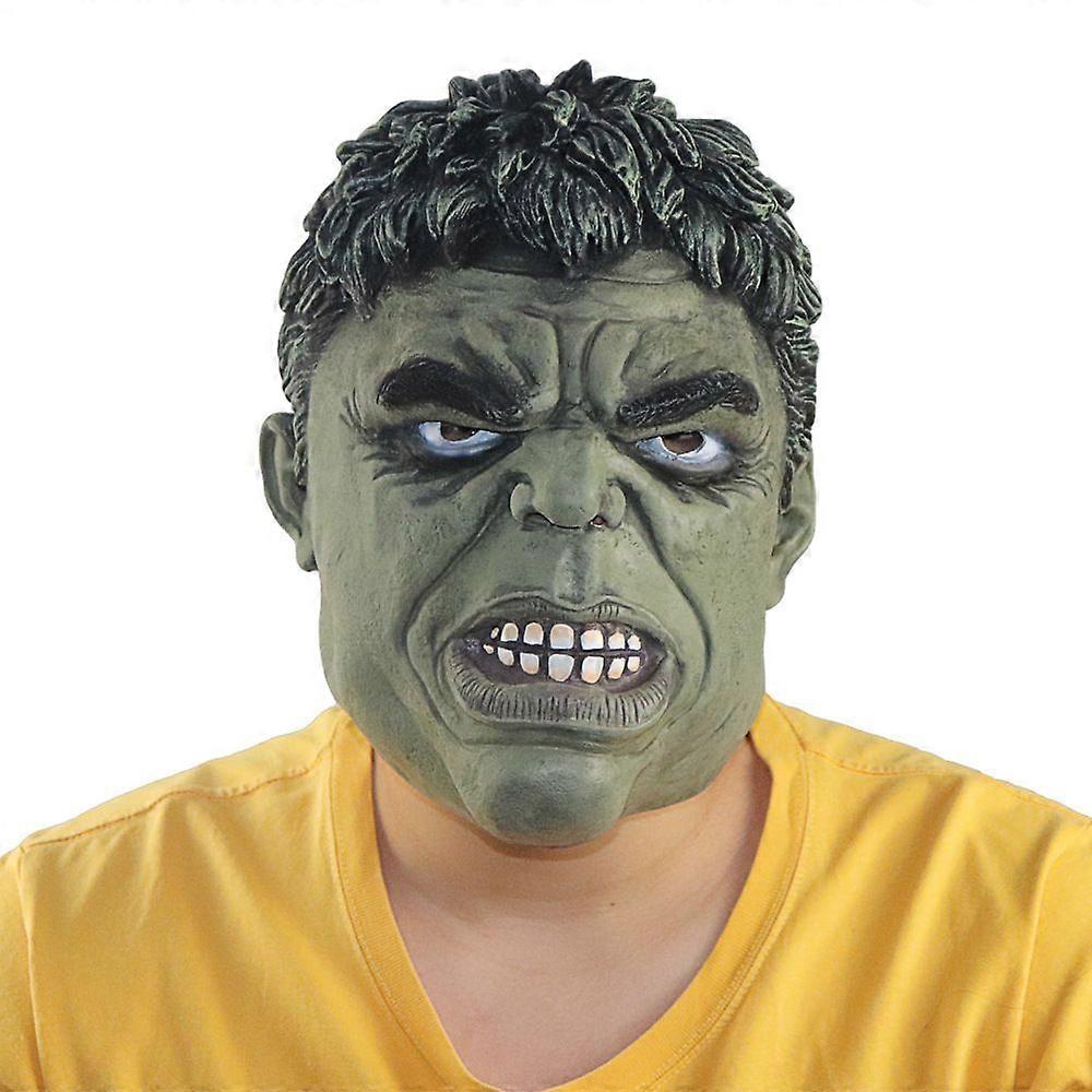 Masque en latex Hulk Avengers Cosplay Costume Halloween Fête Portable Masque de tête réaliste