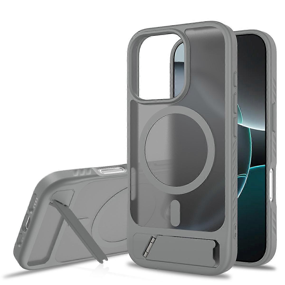 Bulk Purchasing for iPhone 16 Pro Case Compatible with MagSafe Skin Feel PC + TPU Kickstand Phone Co