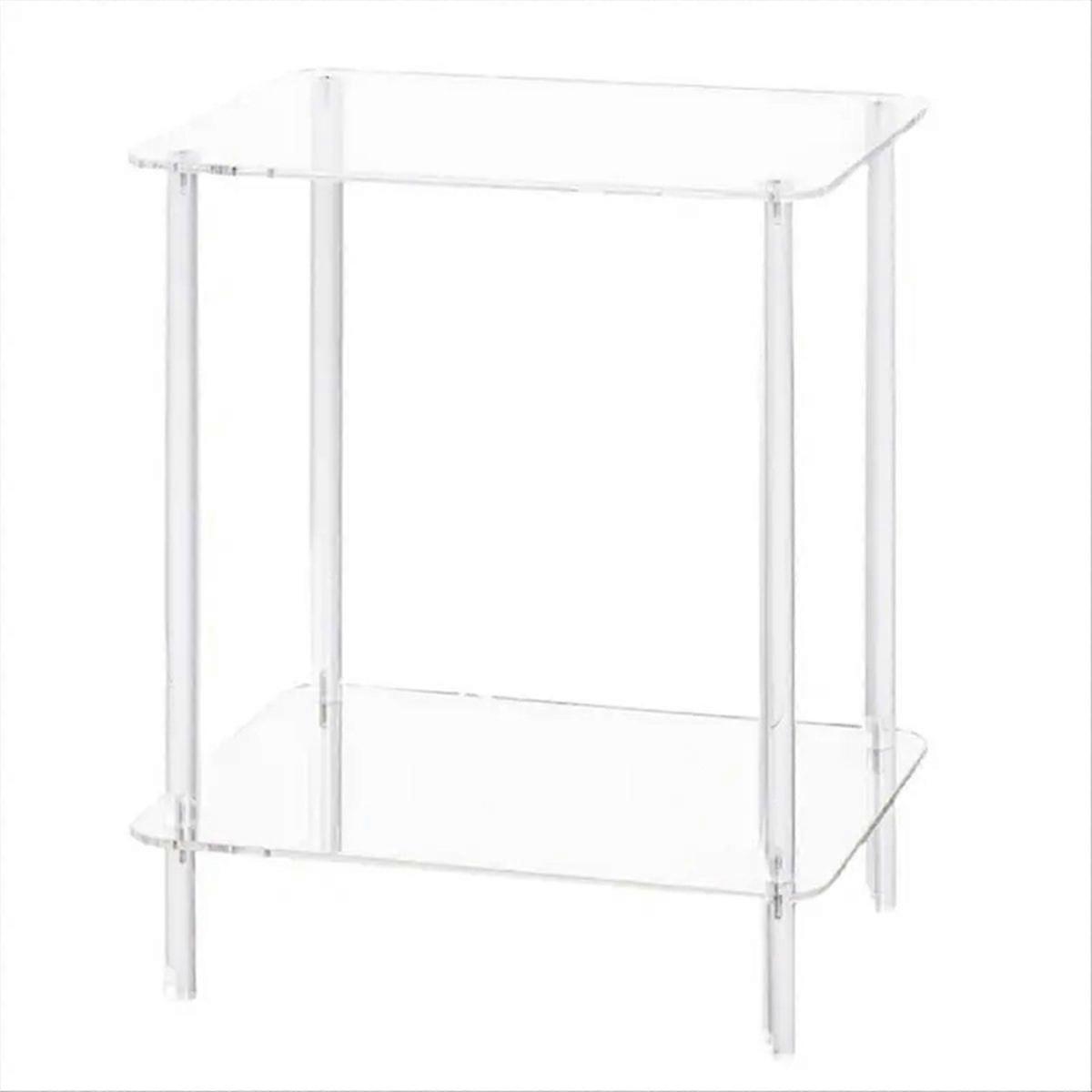 Acrylic Coffee Table Square Side Table Accent Table Sofa Table