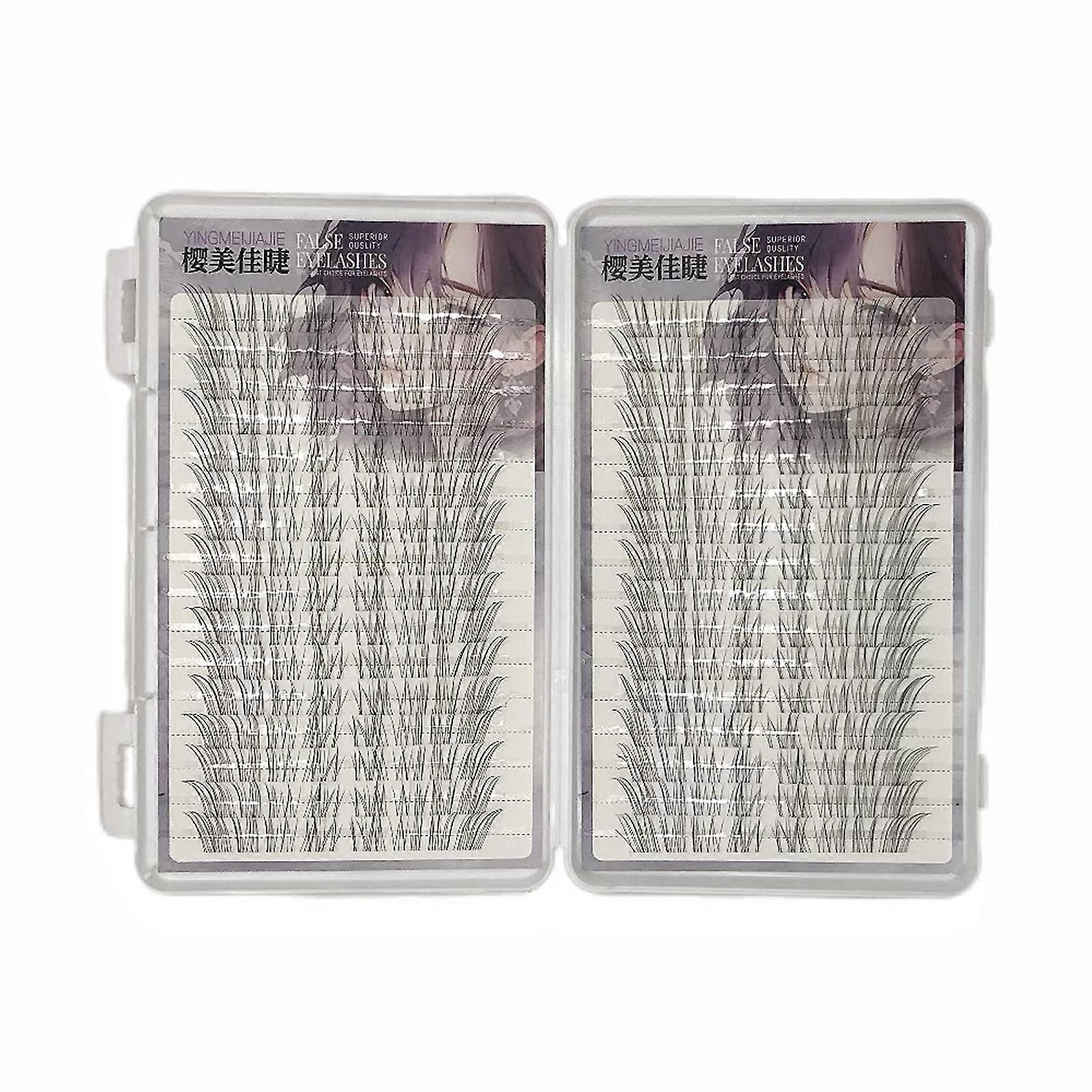 Density False Eyelashes with Breathable Design Black 7-13mm Mixed Length