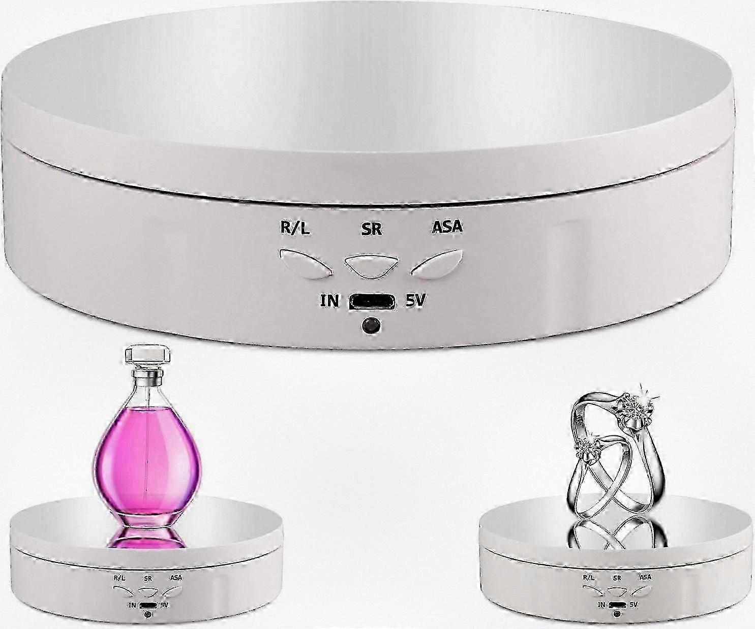 2025 360 Degree Electric Rotating Stand with Adjustable Speed & Viewing Angle for Product Display