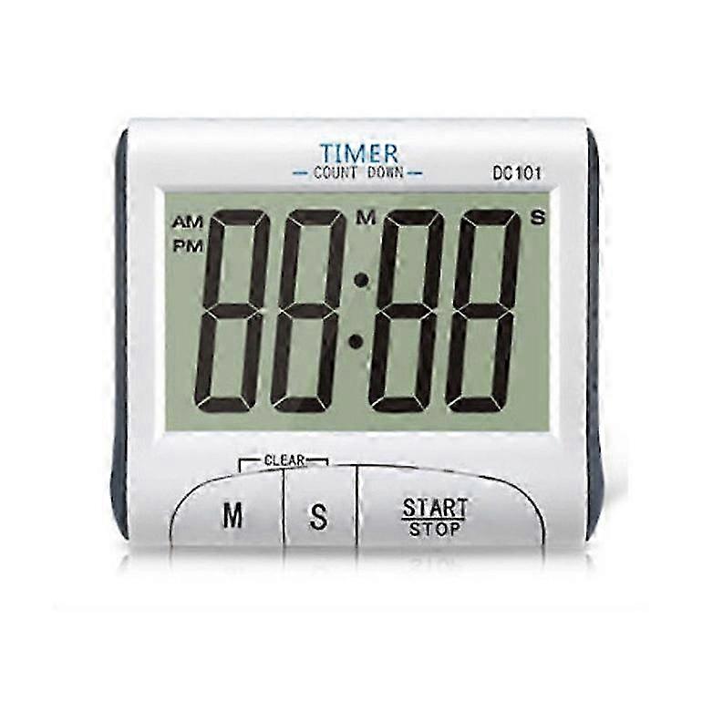 Digital Kitchen Cooking Timer with Large Display Screen, Loud Sounding Alarm Clock Countdown