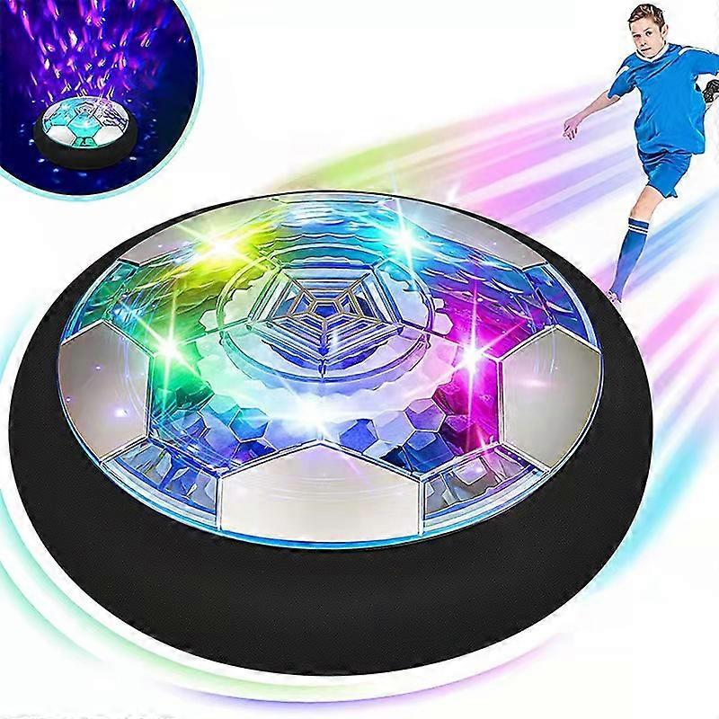 ZENGO LED Hover Football, Boys Toys Rechargeable Hover Soccer Ball Indoor, Air Floating Hover Kickerball with Light and Foam Bumper
