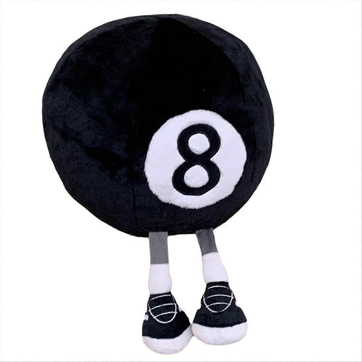 Cartoon Billard Nr. 8 Schwarzer Ball Plüschtier