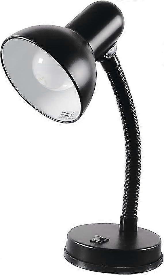 35w 'Classic' Flexi Desk Lamp with Versatile Flexible Neck - Integral On/Off Switch - Approx. 34cm Height - L958BK -8