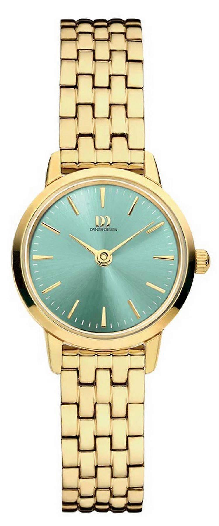 Danish Design Akilia Mini Link Watch - Gold/Sage Green